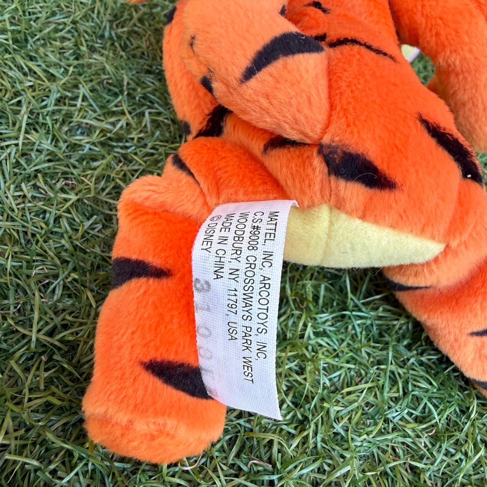 Vtg 90s Disney Mattel Winnie The Pooh Tigger Beanbag Friend Plush Kidcore 8 inch - Picture 6 of 7